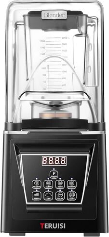 Commercial Blender, 2200W 2.95 HP Professional Blender with Quiet PC Sound Enclosure, 70 Oz / 2L Large Heavy Duty Blenders with 9 Speeds, Timer, Self-Cleaning, 5 Presets For Shake and Smoothie in Kuwait