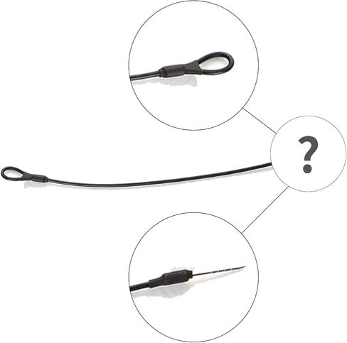 100 قطعة من العلامات الأمنية، حلقة سلكية لدبوس العلامات السوداء للعلامة الصغيرة، أنظمة منع فقدان الوزن ومكافحة السرقة بطول 6.7 بوصة، حبل مضاد للسرقة أسود in Kuwait