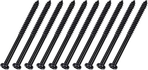 Banworks Metric Thread 2.6x36 mm M2.6 Electric Bass Pickup Screw Set Pickup Mounting Screws Kit for JB PB P90 JM Style Electric Guitar Bass Pickup Pack of 10 JT/SXQLS-04 Black in Saudi Arabia