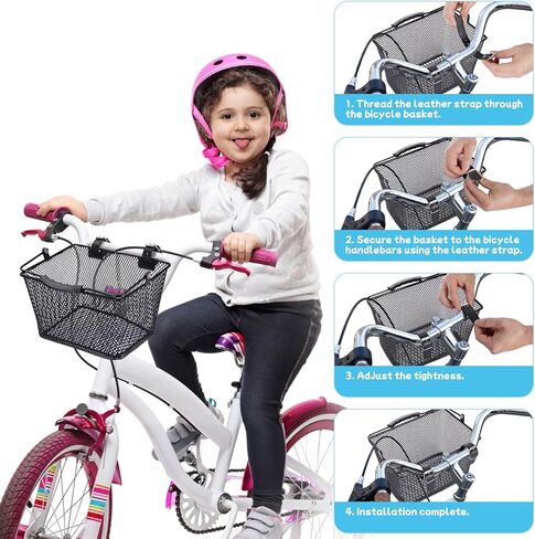 سلة دراجة هومي للأطفال، سلة دراجة أمامية للأولاد والبنات، سلة دراجات للأطفال، مناسبة لمعظم دراجات الأطفال ودراجات الأطفال ثلاثية العجلات in Kuwait