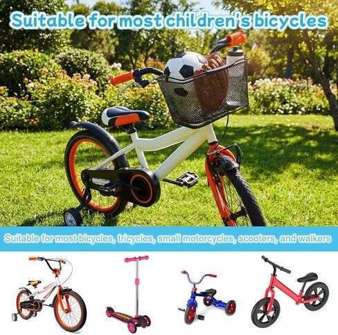 سلة دراجة هومي للأطفال، سلة دراجة أمامية للأولاد والبنات، سلة دراجات للأطفال، مناسبة لمعظم دراجات الأطفال ودراجات الأطفال ثلاثية العجلات in Kuwait