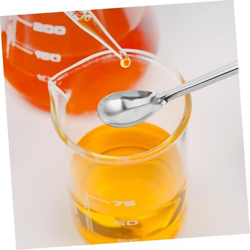 Tofficu Long Handle Graphite Crucible Utility Spoon Stainless Steel Lab Tool for Precise Reagent Handling Safe for High Temperatures Easy to Clean for Scientific Experiments and Lab Use in Saudi Arabia