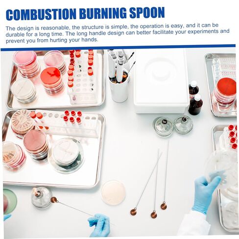 Cabilock 10Pcs Burning Spoons High Temperature Combustion Tools for Laboratory Experiments and Material for Safe Reactions in Saudi Arabia