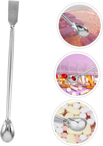 VILLCASE Stainless Steel Lab Spoon for Accurate Measurement of Reagents and Additives Long Handle Design for Use Scientific Experiments in Saudi Arabia