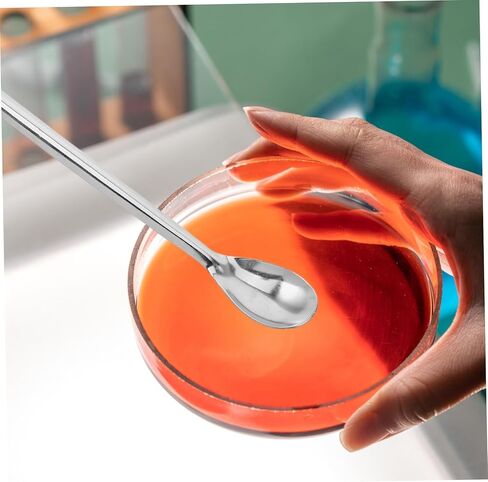 HOODANCOS Laboratory Long Handle Stainless Steel Spoon for Precision Chemical Sampling and Crucible Cleaning Handling of Hot Materials Design for Lab and Industrial Use in Saudi Arabia