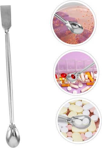 HOODANCOS Laboratory Long Handle Stainless Steel Spoon for Precision Chemical Sampling and Crucible Cleaning Handling of Hot Materials Design for Lab and Industrial Use in Saudi Arabia