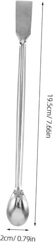 Angoily Stainless Steel Long Handle Sampling Spoon for Lab Use Durable Graphite Crucible Scoop Ergonomic Design for Precision Handling of Chemical Additives in Kuwait