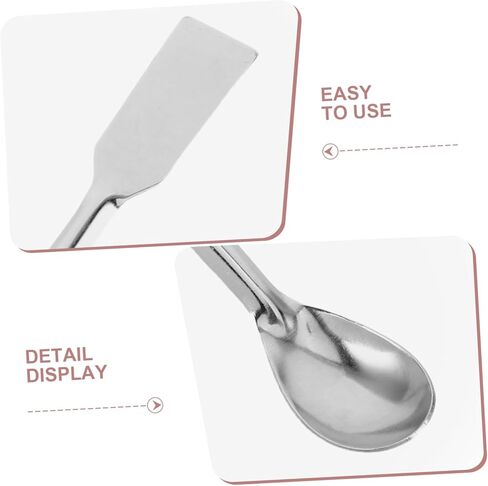 Angoily Stainless Steel Long Handle Sampling Spoon for Lab Use Durable Graphite Crucible Scoop Ergonomic Design for Precision Handling of Chemical Additives in Kuwait