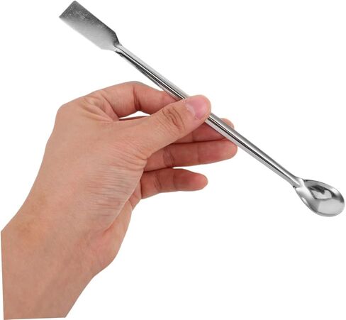 Angoily Stainless Steel Long Handle Sampling Spoon for Lab Use Durable Graphite Crucible Scoop Ergonomic Design for Precision Handling of Chemical Additives in Kuwait