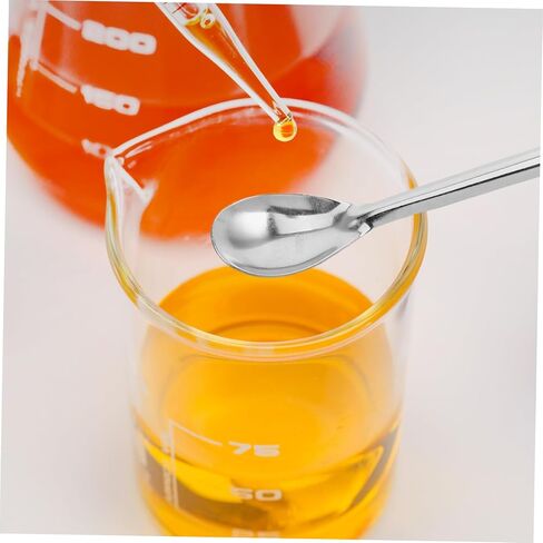 Angoily Stainless Steel Long Handle Sampling Spoon for Lab Use Durable Graphite Crucible Scoop Ergonomic Design for Precision Handling of Chemical Additives in Kuwait