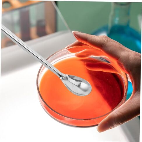 Angoily Stainless Steel Long Handle Sampling Spoon for Lab Use Durable Graphite Crucible Scoop Ergonomic Design for Precision Handling of Chemical Additives in Kuwait