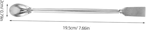 Angoily Stainless Steel Long Handle Sampling Spoon for Lab Use Durable Graphite Crucible Scoop Ergonomic Design for Precision Handling of Chemical Additives in Kuwait