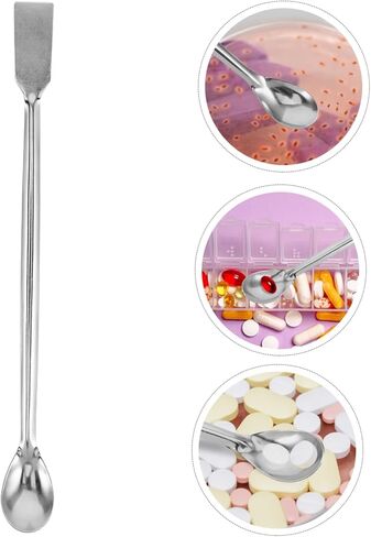 Angoily Stainless Steel Long Handle Sampling Spoon for Lab Use Durable Graphite Crucible Scoop Ergonomic Design for Precision Handling of Chemical Additives in Kuwait