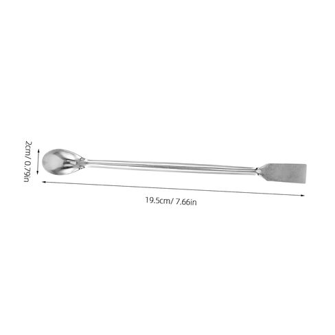 STOBOK Long Handle Stainless Steel Laboratory Spoon for Precise Chemical Sampling Ergonomic Design for Handling of Hot Graphite Crucibles for Professional Lab Use in Saudi Arabia