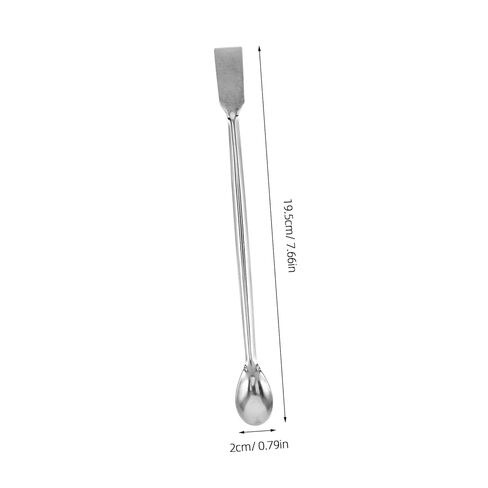 STOBOK Long Handle Stainless Steel Laboratory Spoon for Precise Chemical Sampling Ergonomic Design for Handling of Hot Graphite Crucibles for Professional Lab Use in Saudi Arabia