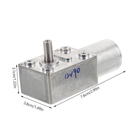 OSALADI 8MM Hollow Shaft Turboworm Gear Motor High Torque Self-Locking Mini Electric Motor for DIY Robotics 1pcs in Saudi Arabia