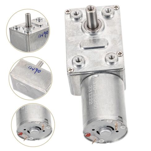 OSALADI 8MM Hollow Shaft Turboworm Gear Motor High Torque Self-Locking Mini Electric Motor for DIY Robotics 1pcs in Saudi Arabia