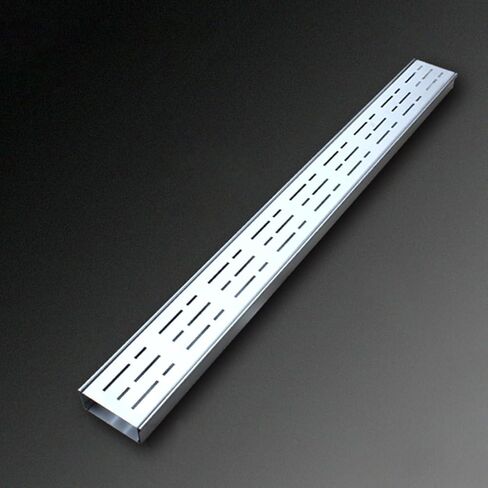 Drainage Grille Narrow Metal Groove Drainage Pipe and Grille for Drainage Cover, Long Channel Drainage for Outdoor Rapid Drainage, Rainwater Lane Drainage Grille(100X10x3cm) in Kuwait