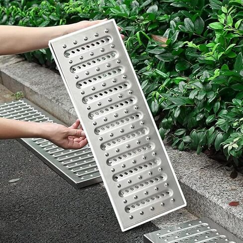 Drainage Grille Drainage Cover - Pedestrian Walkway, Lawn, Garden Drainage Grille, Commercial Channel Drainage Cover, Drainage Rainwater Collection Tank(25cm(9 7/8")) in Kuwait