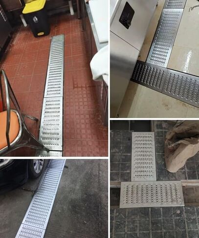Drainage Grille Drainage Cover - Pedestrian Walkway, Lawn, Garden Drainage Grille, Commercial Channel Drainage Cover, Drainage Rainwater Collection Tank(25cm(9 7/8")) in Kuwait