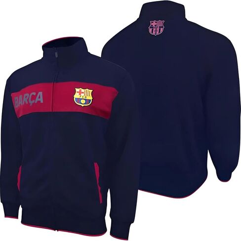 Icon Sports FC Barcelona Jacket – Official Men’s Casual Full Zip Up Track Jackets Barca FCB World Soccer Football Club FCB52TJ-N, XXL in Saudi Arabia