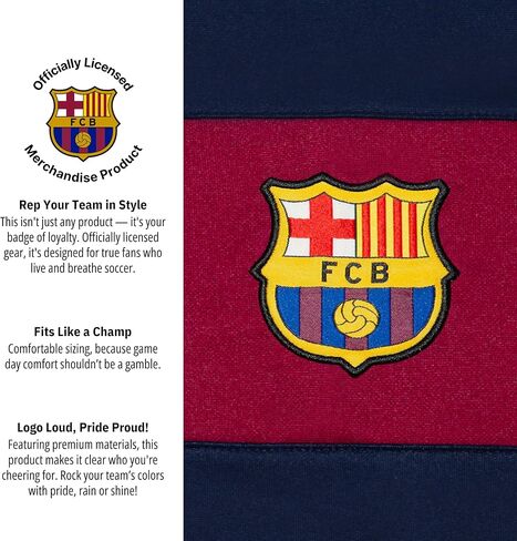 Icon Sports FC Barcelona Jacket – Official Men’s Casual Full Zip Up Track Jackets Barca FCB World Soccer Football Club FCB52TJ-N, XXL in Saudi Arabia