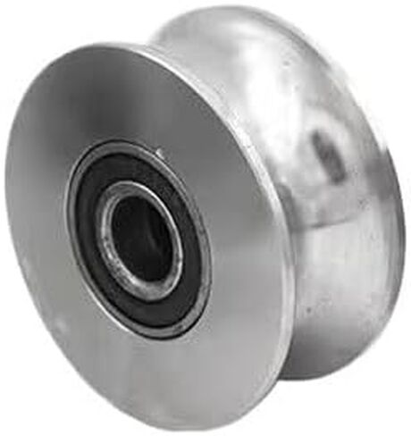 U-Type pulley 1pcs H/U/V Groove Heavy Duty Door Wheel 304 Stainless Steel Sliding Gate Roller Bearing Guide Pulley Track Rail(U-Groove 68 * 15 * 30 * 25mm) in Saudi Arabia