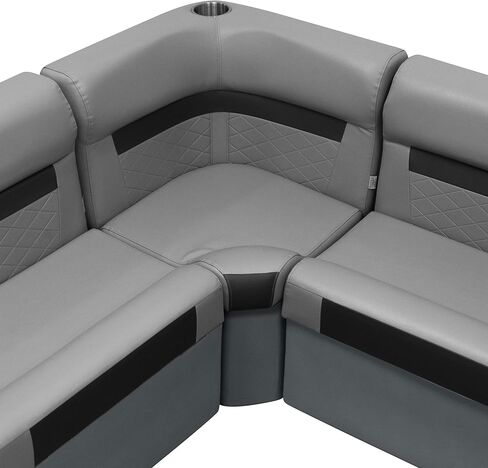 Wise DLX133-1905 DLX Series Pontoon Corner Cushion Set - Marble/Reef Stone in Saudi Arabia