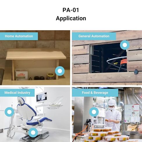 الأتمتة التقدمية 24 فولت، محرك خطي صغير - 3 بوصات، قوة 56 رطل، مقاومة للماء IP65 للأغذية والمشروبات، التشغيل الآلي للمنزل والعامة، محرك كهربائي بتيار مستمر ناعم in Saudi Arabia