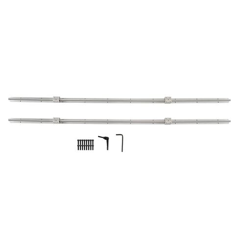 2Pcs SBR12 1500mm Linear Guide Rails with 4Pcs SBR12UU Slide Blocks Kits, Linear Rail Support Kit, for DIY CNC Routers Lathes Mills Automated Machines in Saudi Arabia