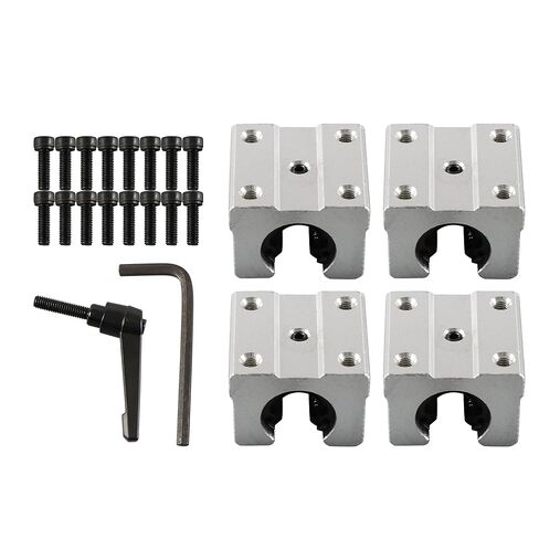 2Pcs SBR12 1500mm Linear Guide Rails with 4Pcs SBR12UU Slide Blocks Kits, Linear Rail Support Kit, for DIY CNC Routers Lathes Mills Automated Machines in Saudi Arabia