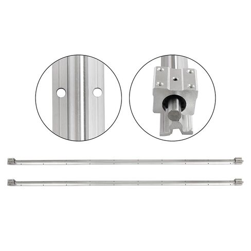 2Pcs SBR12 1500mm Linear Guide Rails with 4Pcs SBR12UU Slide Blocks Kits, Linear Rail Support Kit, for DIY CNC Routers Lathes Mills Automated Machines in Saudi Arabia