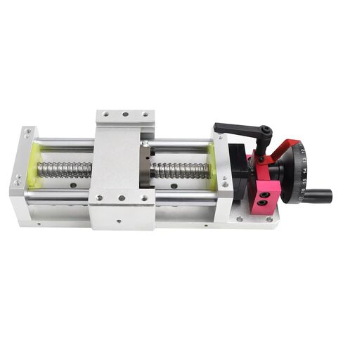 Linear Stage Actuator Travel, 100/200MM Linear Guide Rail CNC Slide Stage Actuator Ball Screw Motion Table (100mm, KR60S) in Saudi Arabia