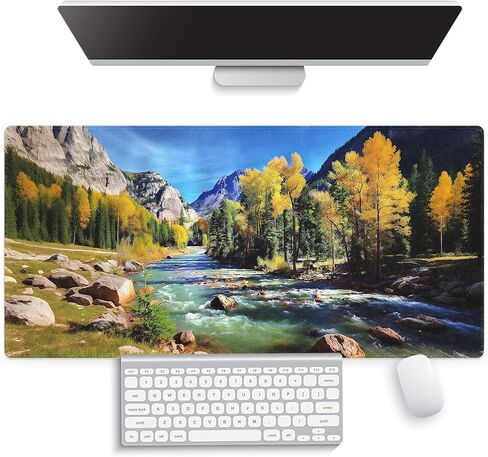 Knseva. وسادة الماوس XXL (31.5 "× 15.8")- هدير ماجستيك من أسد أسد يقتبس من همسات المحارب إلى مصير أنا العاصفة ، وملحقات المكاتب الكبيرة الإضافية ، ومكتب ألعاب مضاد للزلزال متميز in Kuwait
