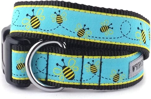 The Worthy Dog Cheetah Dog Collar, Adjustable High Density Nylon Pets Collar With Strong Quick Release Buckle, Fits Medium Dogs, Tan in Kuwait
