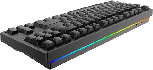 IROK FE87/104 RGB Mechanical Keyboard, Hot Swappable Gaming Keyboard, Customizable Backlit, Magnet Upper Cover Type-C Wired Keyboard for Mac Windows-White/Brown Switch in Saudi Arabia