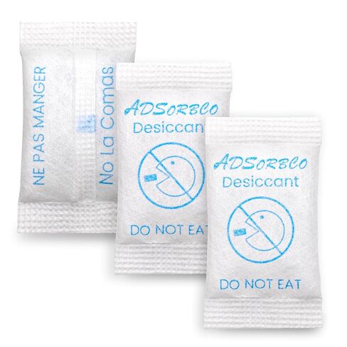 عبوات Adsortco 1Gram (100 Pack) من جل السيليكا المجففة - عبوات صغيرة ممتصة للرطوبة للتخزين والمجوهرات والأغذية والمقتنيات in Saudi Arabia