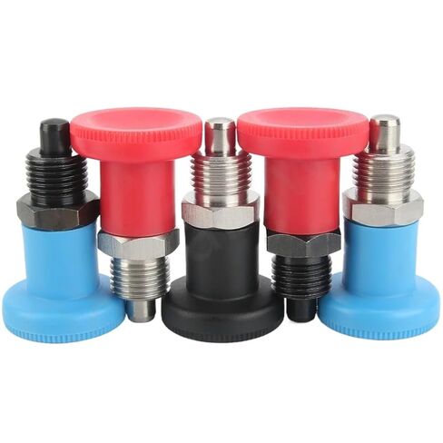 QX216 M12 M16 فهرسة دبوس المكبس قصير سحب تحديد المواقع العمود الربيع 1 قطعة (Black-QX216-BK، M16) in Saudi Arabia