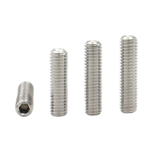 M1.6 M2 M3 M4 M5 M6 M8 M10 M12 DIN916 304 Stainless Steel Hex Socket Headless Set Screws Grub Screw(2.5mm) in Kuwait