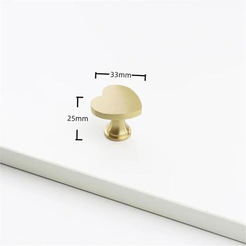 الصلبة النحاس محكم النحاس درج مقابض لقطع الأثاث خزانة باب الأجهزة 1 قطعة (015-Brass-D33mm) in Kuwait