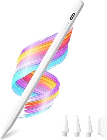 Pencil for Apple iPad A16/11th, Fast Charge Stylus Pen for 2025-2018 iPad A16/11-6th Gen, Air 11"/13" M3/M2/5th-3rd, Pro 13"/11"/M4/12.9", Mini A17 Pro/6/5th Palm Rejection Tilt Sensitivity in Kuwait