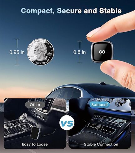 يدعم محول Carplay اللاسلكي ، والتوصيل والتشغيل ، Carplay+ Android Auto و Mini ومحول CarPlay اللاسلكي المستقر ، متوافق مع Apple iOS 10+ وسيارات CarPlay السلكية المصنعة بعد عام 2016. in Kuwait