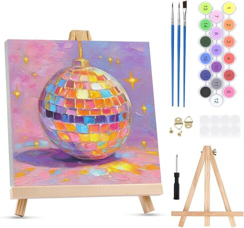 Keyifa Diamond Art Kits للبالغين ، لوحة Diy Diamond Painting Cat ، حفر مستديرة كاملة ، 5D Diamonds Dots Mosaic Painting ، Crystal Gem Arts Craft for Home Wall Decor in Kuwait
