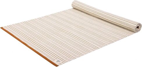 MELLOWBUFF Hand-Woven Cotton Yoga Mat – 100% Natural Cloth Yoga Rug for Hot Yoga, Exercise, Workout, Fitness & Meditation – Absorbent, Washable Yoga Rug, 78 x 28 Inches in Saudi Arabia