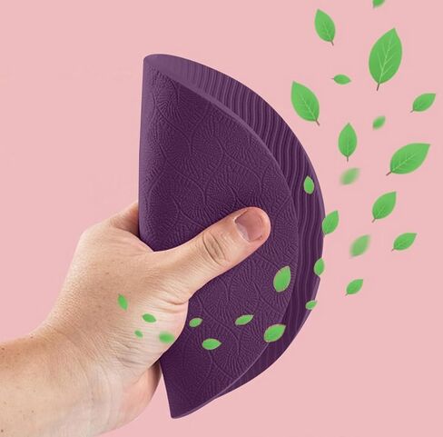2PCS Yoga Knee Pads, Exercise Pads Elbows Wrist Hands Head Foam Pad Fits Standard Mat for Pain Free Joints in Yoga, Pilates, Floor Workouts Yoga Props and Accessories for Women/Men Cushions Knees-Purple in Saudi Arabia