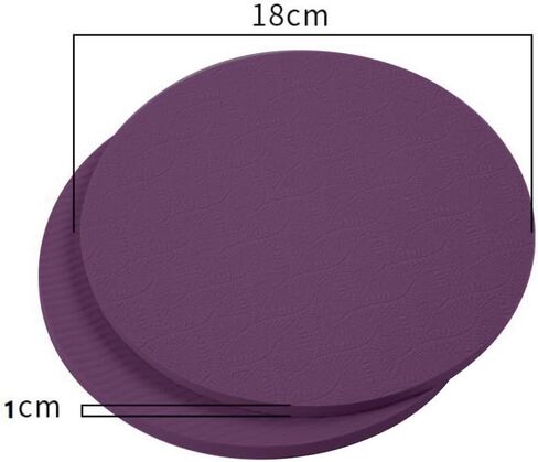 2PCS Yoga Knee Pads, Exercise Pads Elbows Wrist Hands Head Foam Pad Fits Standard Mat for Pain Free Joints in Yoga, Pilates, Floor Workouts Yoga Props and Accessories for Women/Men Cushions Knees-Purple in Saudi Arabia