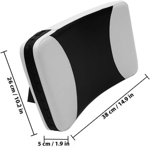 Alipis Taekwondo Kicking Pad أسود أبيض صغير منحني الجانب ركلة الهدف بو فنون الدفاع عن النفس معدات التدريب للكيك بوكسينغ الكاراتيه السجال وممارسة الملاكمة in Saudi Arabia