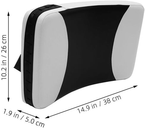 Alipis Taekwondo Kicking Pad أسود أبيض صغير منحني الجانب ركلة الهدف بو فنون الدفاع عن النفس معدات التدريب للكيك بوكسينغ الكاراتيه السجال وممارسة الملاكمة in Saudi Arabia
