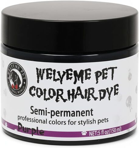Semi-Permanent Dog Hair Dye, Food-Grade Pigment Dog Dye, Pet Hair Dye Used by Grooming Salons, Cats and All Pets Can be Bathed in Saudi Arabia