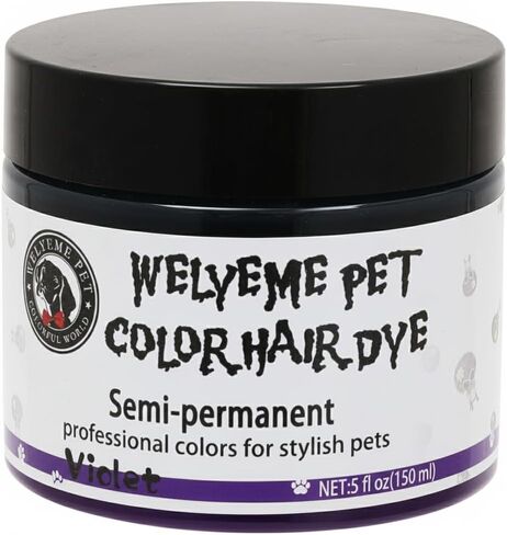 Semi-Permanent Dog Hair Dye, Food-Grade Pigment Dog Dye, Pet Hair Dye Used by Grooming Salons, Cats and All Pets Can be Bathed in Saudi Arabia